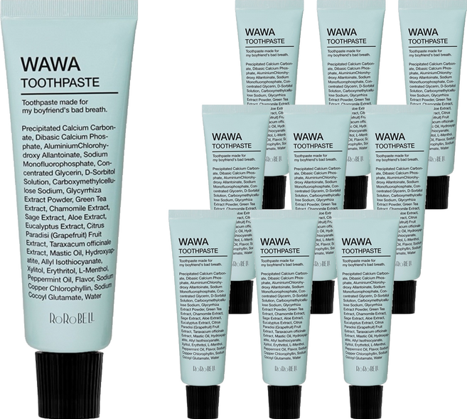 RoRoBELL WAWA口氣清新牙膏, 30g, 10條