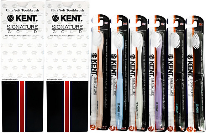 켄트 시그니처골드 초극세모칫솔, 6개입, 2세트