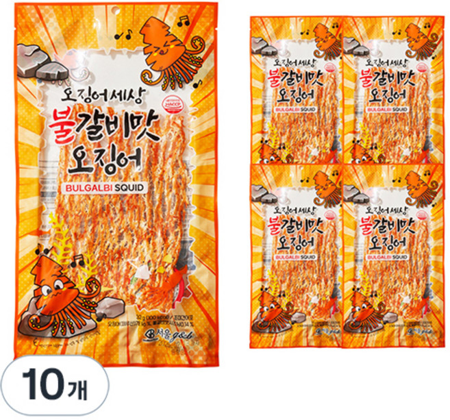 오징어세상 불갈비맛 오징어 32g + 햇고추장 10g 세트, 10세트