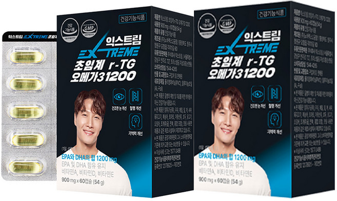 익스트림 초임계 알티지 오메가3 1200, 60정, 2개