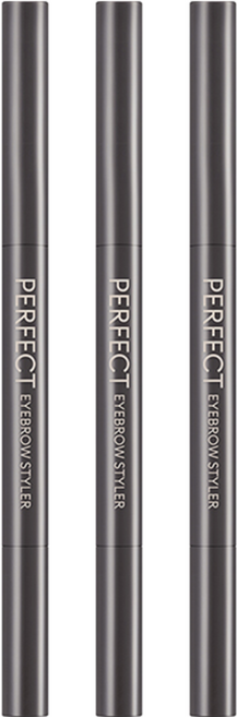 미샤 퍼펙트 스타일러 아이브로우 오토펜슬 0.15g, 다크브라운, 3개