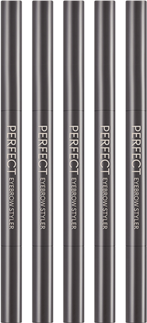 미샤 퍼펙트 스타일러 아이브로우 오토펜슬 0.15g, 다크브라운, 5개