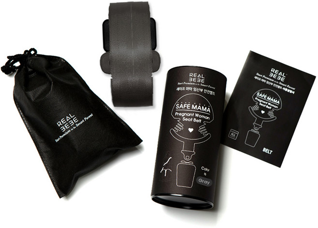 리얼베베 세이프마마 임산부 안전벨트, 그레이, 1개