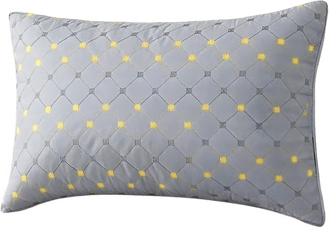 Home of flowers 繁花之家 五星級飯店舒彈護頸枕/可水洗纖維枕, 1個, 灰色