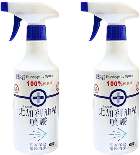 國衛 尤加利油精噴霧, 500ml, 2瓶