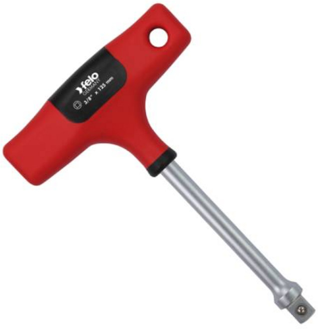 felo T型膠柄六角板手 套筒接頭型 1/4"*125mm, 1支