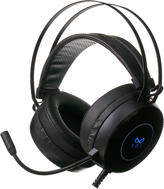 녹스 게이밍 헤드셋 USB 게임용 마이크 7.1채널, NX-501, 블랙