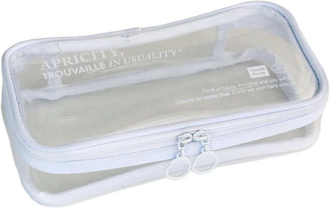 아이코닉 ﻿루시드 투명 펜파우치, CLEAR, 1개