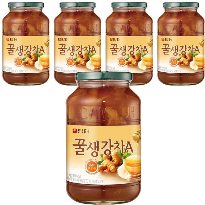 담터 꿀생강차A, 1kg, 1개입, 5개