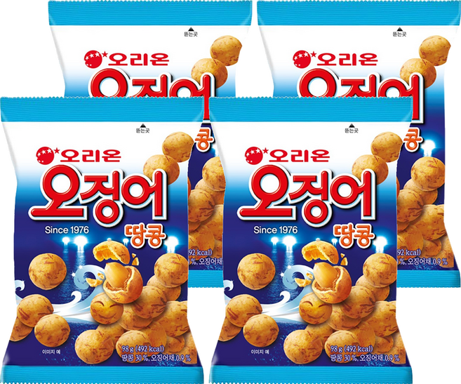 오징어 땅콩, 98g, 4개