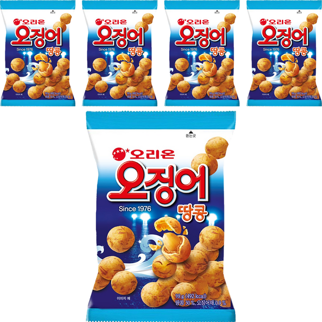 오징어 땅콩, 98g, 5개