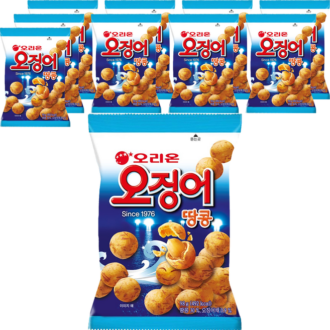 오리온 오징어 땅콩, 98g, 10개
