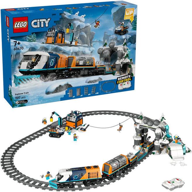LEGO 樂高 城市系列 探險家的北極特快車 Explorers' Arctic Polar Express Train 60470, 1盒