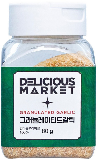 딜리셔스마켓 그레뉼레이티드 갈릭 향신료 소형, 80g, 1개