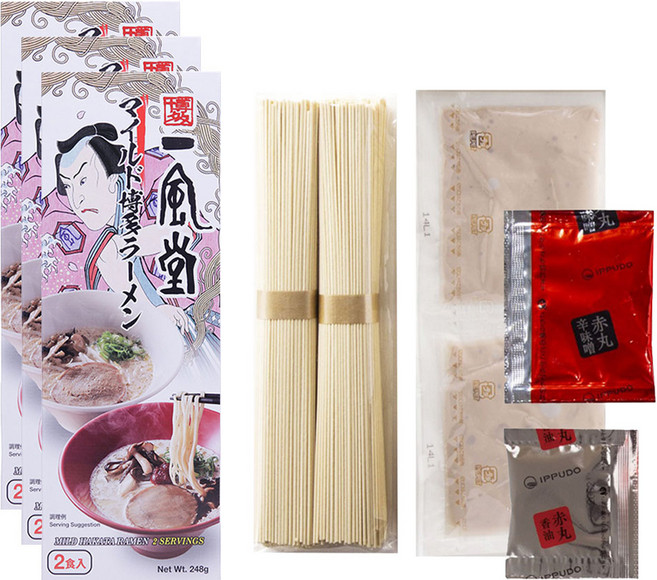 Ippudo 博多拉麵 原味 2人份組, 3個
