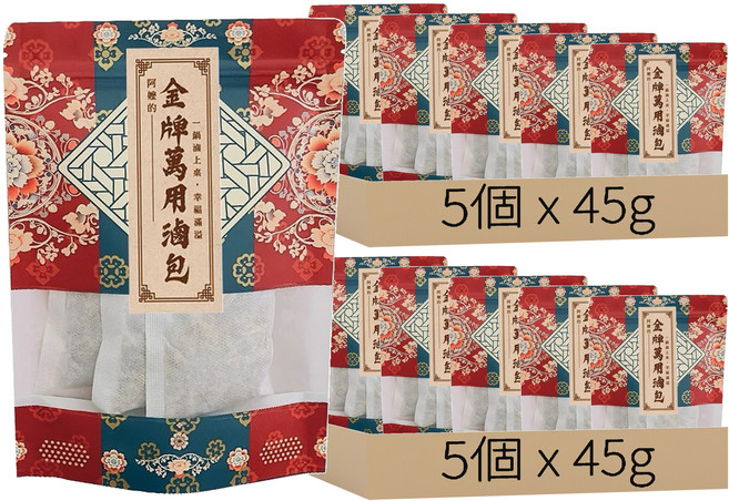 阿嬤的金牌萬用滷包, 10個, 45g