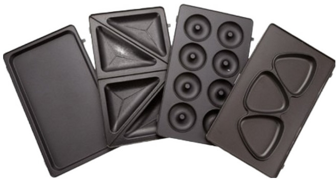 cook power 鍋寶 日式多功能鬆餅機綜合烤盤組 無鬆餅機, 1盒