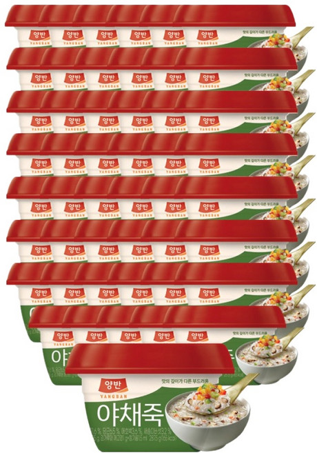 양반 야채죽, 287.5g, 48개