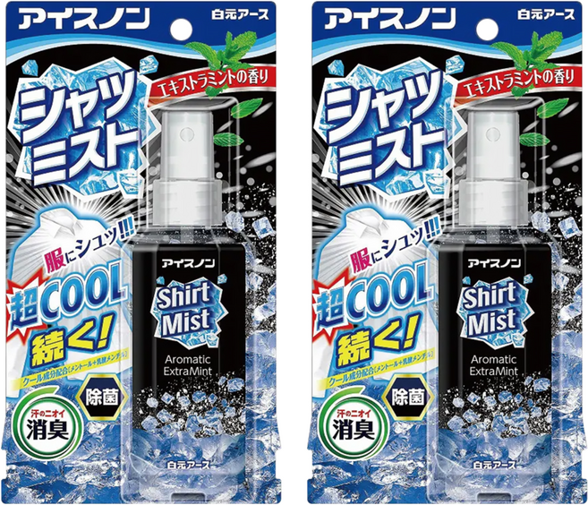 Hakugen Earth 白元 衣物涼感噴霧EX, 薄荷, 100ml, 2瓶