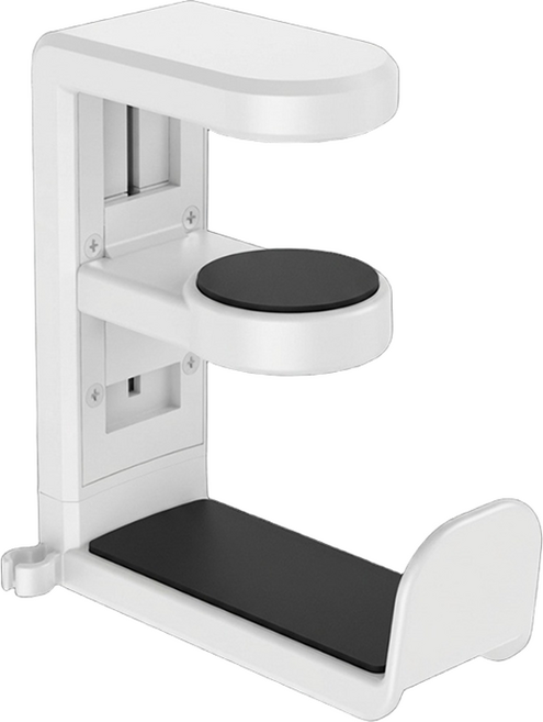 오르네아 다용도 360도 회전형 책상 헤드폰 거치대, 화이트, 1개