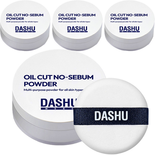 다슈 맨즈 오일컷 노세범 파우더 5g, 화이트, 4개