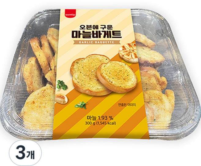 samlip 法國麵包香酥餅乾 香蒜口味, 300g, 3個