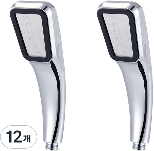 제이스홈 고압절수 300홀 사각 샤워기 JSH010, 12개, 실버