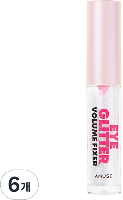 AMUSE 아이 글리터 볼륨 픽서 01 글라스, 6개