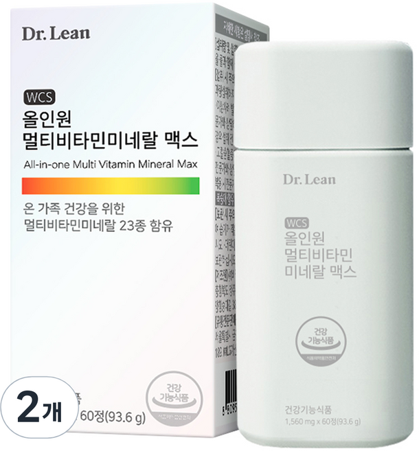 닥터린 올인원 멀티비타민미네랄 맥스 60p, 60정, 2개