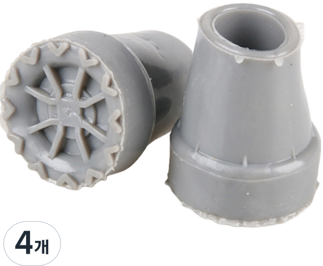 Dr.펠리스제이 목발 지팡이 리필 고무캡 패킹 22mm, A그레이, 4개