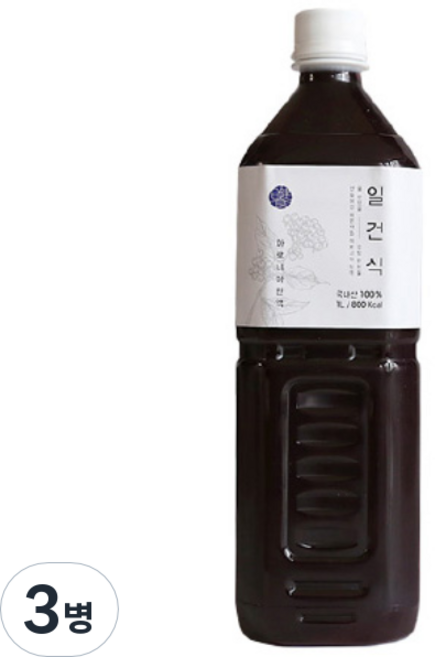 일건식 아로니아 원액, 1L, 3개