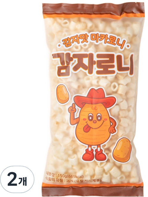 감자맛 마카로니 감자로니 뻥튀기, 150g, 2개