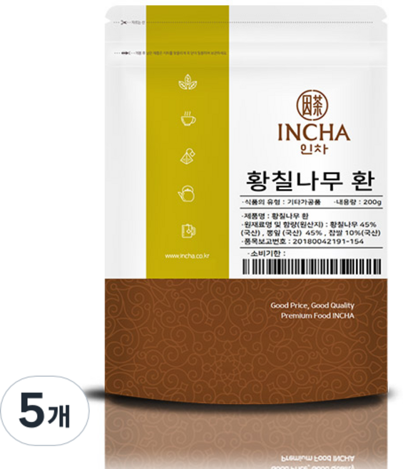 인차 황칠나무환, 200g, 5개
