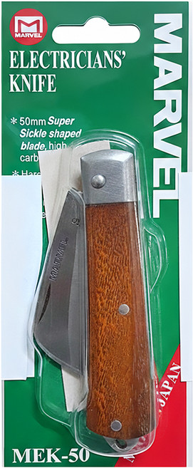 MARVEL 高級電工刀 MEK-50 50mm彎曲刀片 高碳鋼刀, 1支, 1入