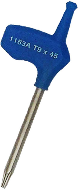 KING TONY 金統立 專業級工具L型旗桿六角星型起子T9 KT1163A09R 藍色, 1支