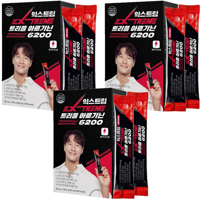 익스트림 트리플 아르기닌 6200mg, 300ml, 3개