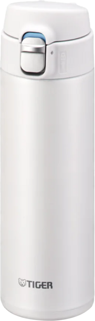 TIGER 虎牌 彈蓋型保溫杯 不鏽鋼保溫保冷杯 MMJ-S 型, 珠光白, 480ml, 1個