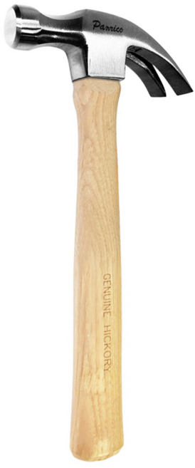 PANRICO 百利世 16oz 羊角鎚 彎爪鎚 胡桃木手柄 台灣製造, 1支