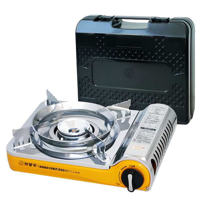 HouseKeeper 妙管家 不鏽鋼磁吸式休閒爐 附手提箱 1.4kg, 銀色, 1個