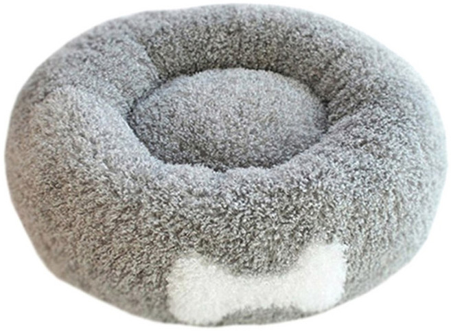 아페토 애견용 오리지널 도넛 방석, 그레이, 1개
