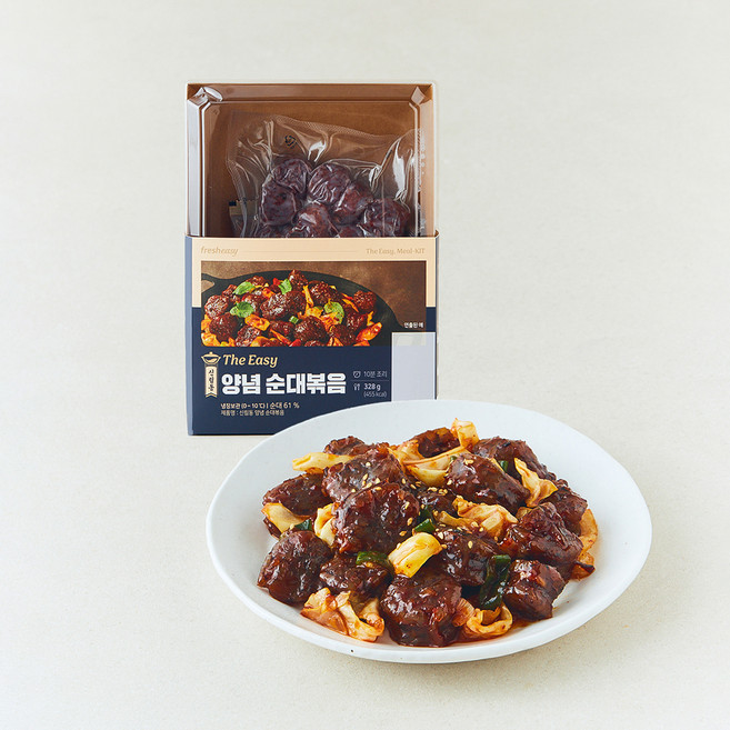 프레시지 The Easy 신림동 양념순대볶음, 328g, 1개