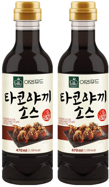 이엔푸드 타코야끼 소스, 470ml, 2개