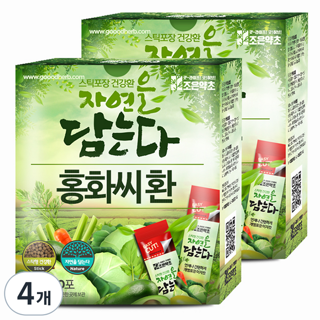 굿허브 조은약초 자연을 담는다 스틱형 홍화씨환, 90g, 4개