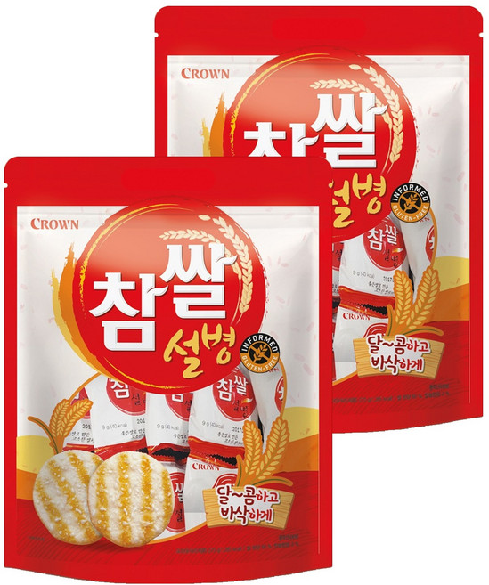 크라운 참쌀설병, 270g, 2개