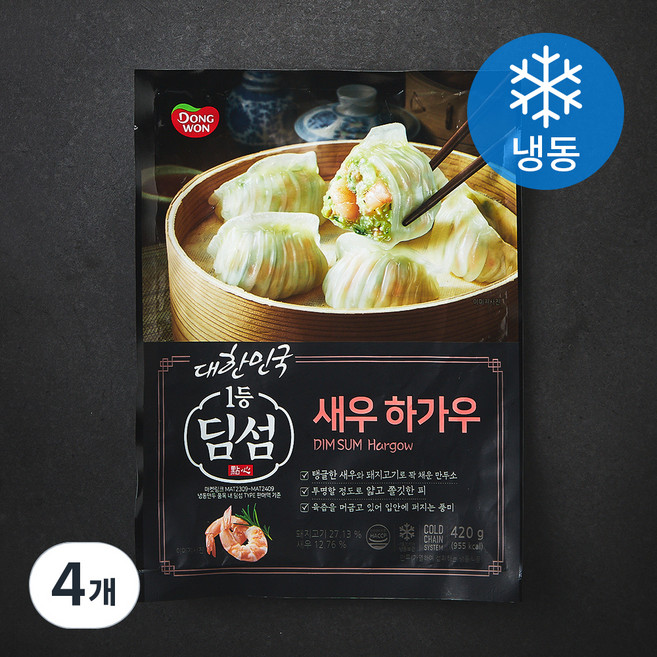 동원 딤섬 새우 하가우 (냉동), 420g, 4개