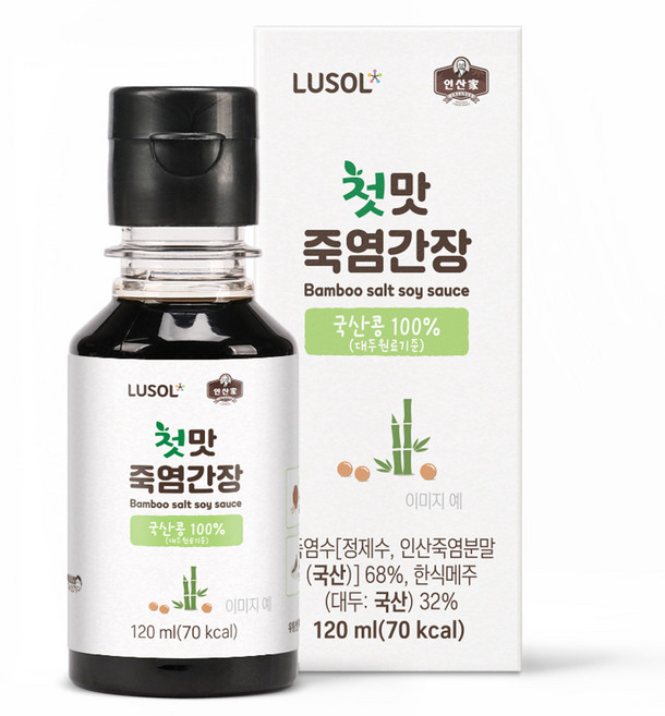 루솔 첫맛 죽염간장, 간장맛, 120ml, 1개