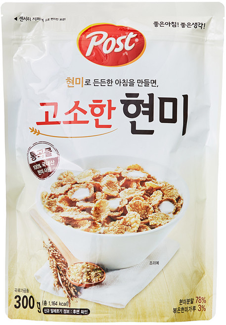 동서 포스트 통곡물고소한현미 시리얼, 300g, 1개