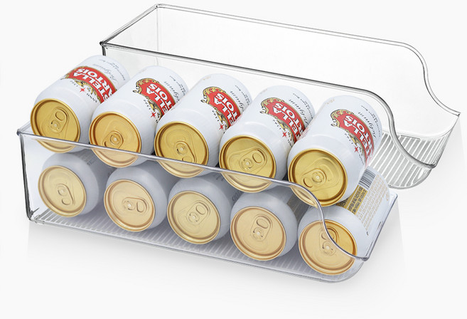 리본제이 리메이크 수납 정리 트레이 캔홀더, 투명, 2세트