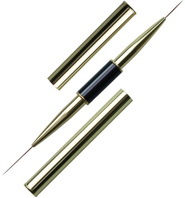 포켓형 듀얼 네일 브러쉬 KN-B3027, 1개, 혼합색상