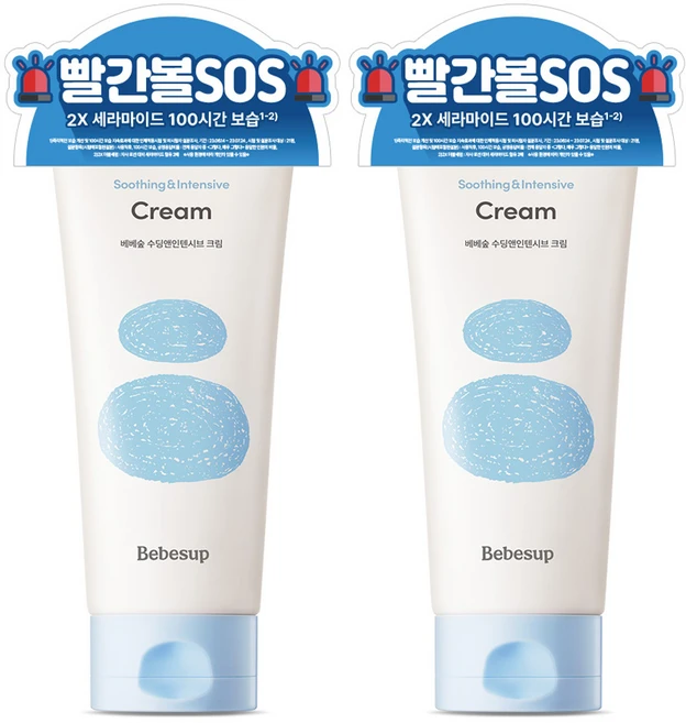 베베숲 유아용 수딩앤인텐시브 크림, 2개, 200ml - 쿠팡